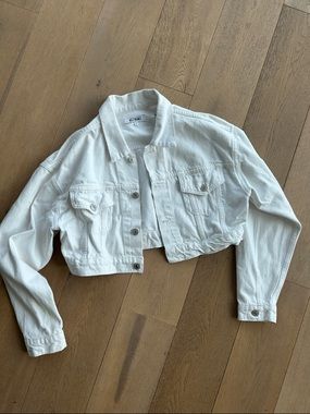 Re/Done White Jean Jacket